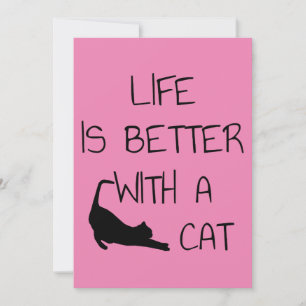 Life Is Better With A Cat - Cat Lovers Save The Date