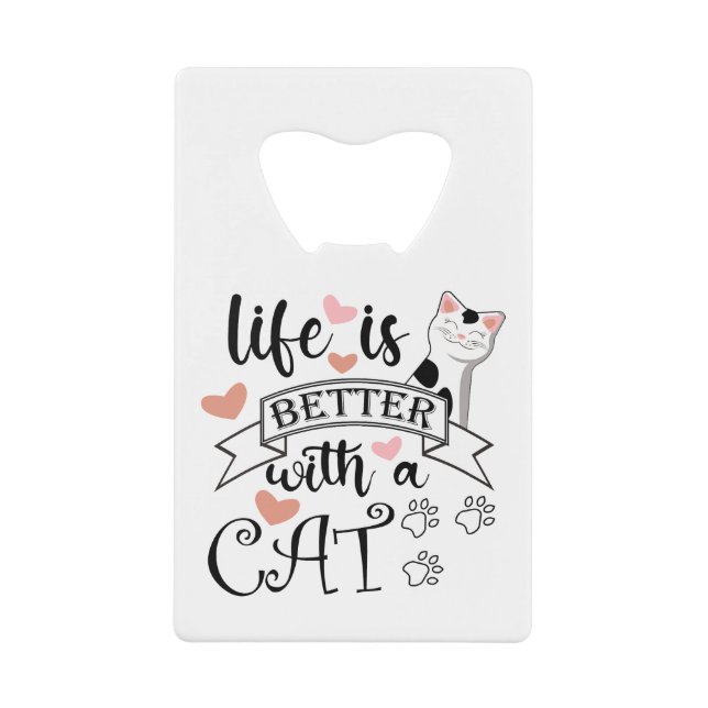 Life is Better With a Cat quote slogan (Devant)