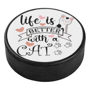 Life is Better With a Cat quote slogan