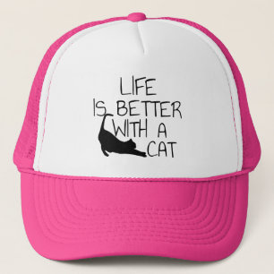 Life Is Better With A Cat  Trucker Hat