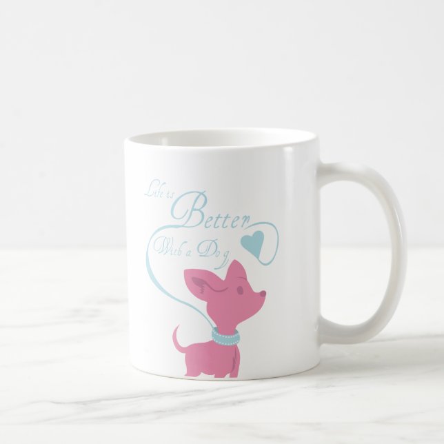 Life Is Better With A Dog Coffee Mug (Right)
