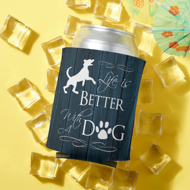 Life is better with a Dog Cooler - Blue (In Situ Summer)