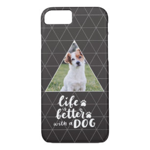 Life Is Better With A Dog Custom Pet Photo Case-Ma Case-Mate iPhone Case