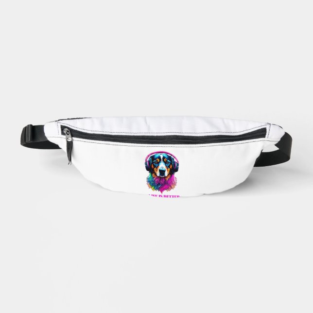 Life is Better with a Dog Fanny Pack (Front)