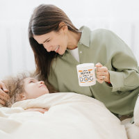 Life is better with a dog grey and orange modern