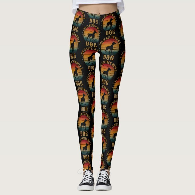 LIFE IS BETTER WITH A DOG  LEGGINGS (Front)