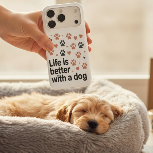 Life Is Better With A Dog Phone Case  (Créateur téléchargé)