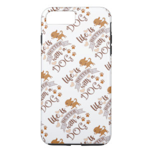 Life is Better With a Dog quote funny chihuahua Case-Mate iPhone Case
