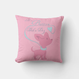 Life Is Better With A Dog Throw Pillow