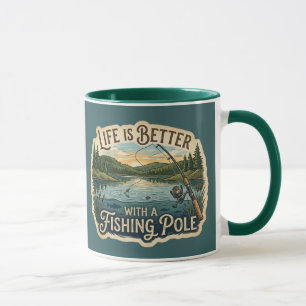 LIFE IS BETTER WITH A FISHING POLE MUG