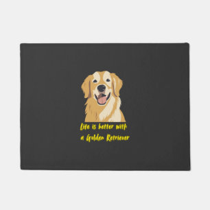 Life Is Better With a Golden Retriever � Dog Lover Doormat