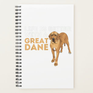 Life Is Better With A Great Dane Planner