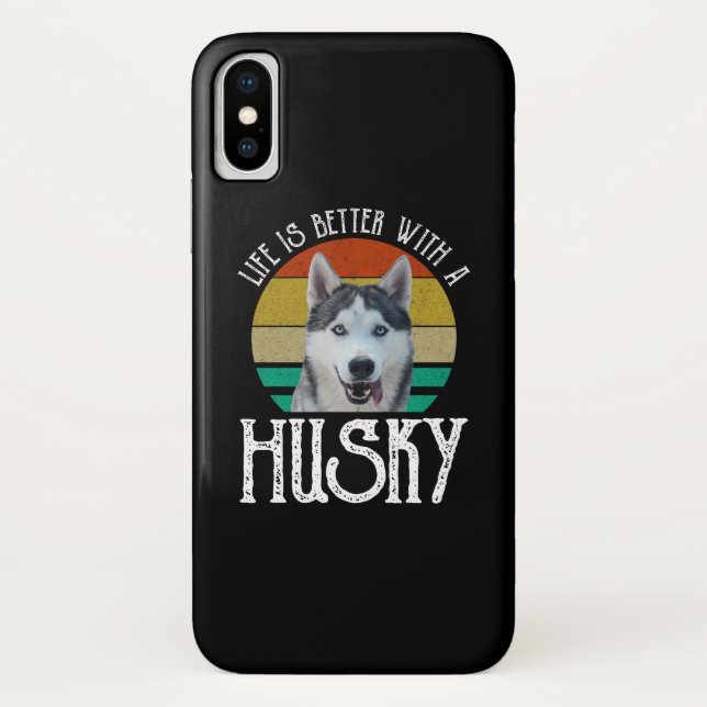 Life Is Better With A Husky Case-Mate iPhone Case (Back)