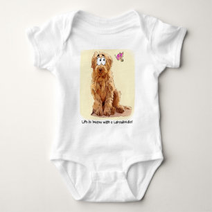 Life is better with a Labradoodle Baby Bodysuit