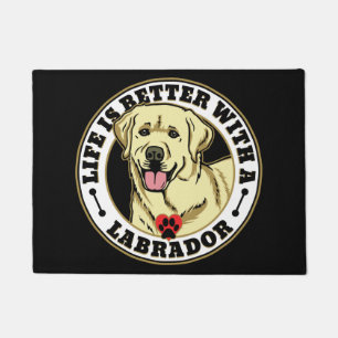 Life Is Better With A Labrador - White Doormat