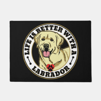 Life Is Better With A Labrador - White Doormat
