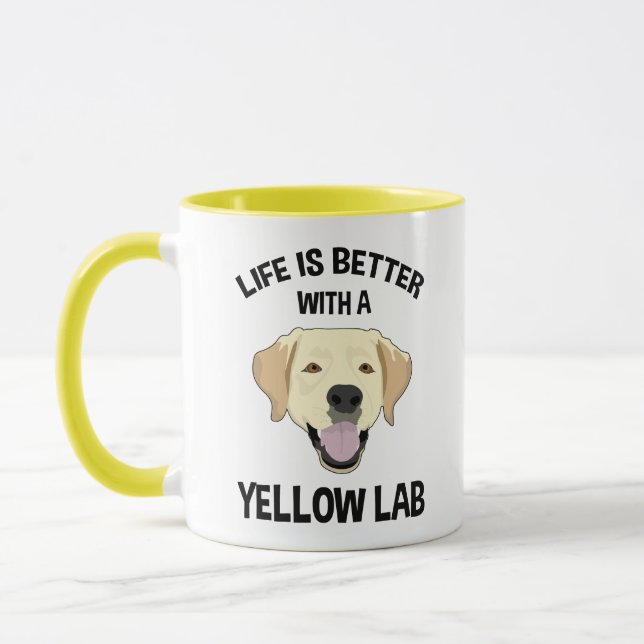 Life Is Better With A Yellow Lab Mug (Left)