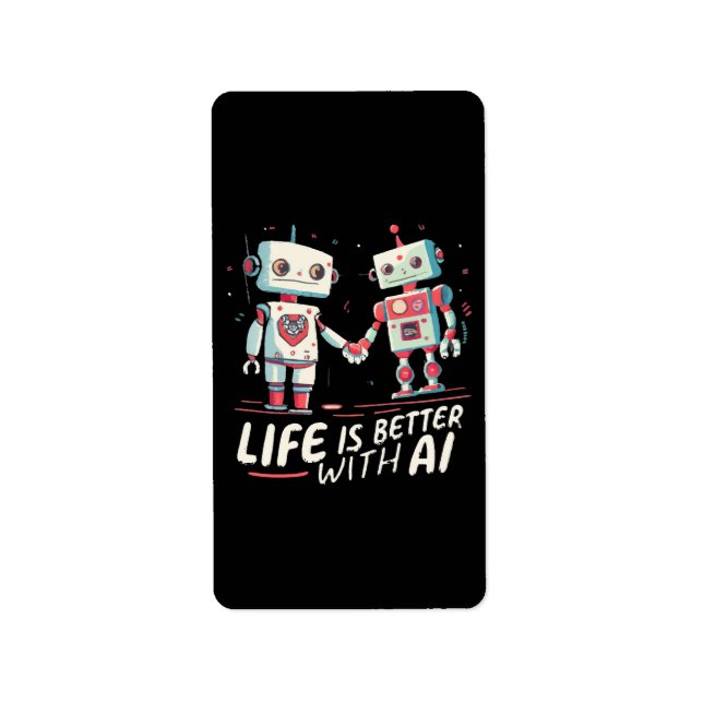 Life is better with AI Label (Front)
