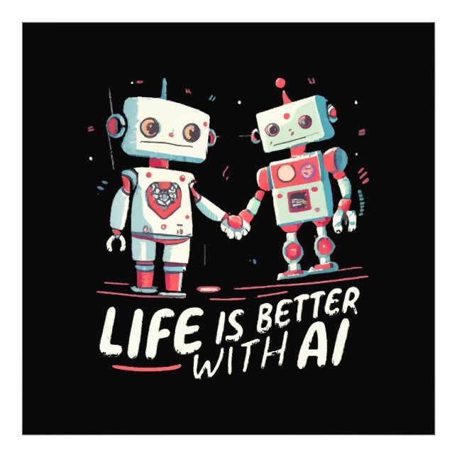 Life is better with AI Photo Print (Front)