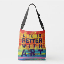 Life is Better with Art- Sunny Yellow Abstract Art