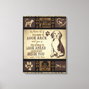 Life Is Better With Beagle Dog Blanket, Canvas Print