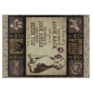 Life Is Better With Beagle Dog Blanket, Cutting Board