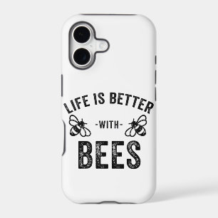 Life is Better with Bees cool honey bee Animal Fan