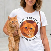 Life is Better with Cat Personalized Kitten Photo