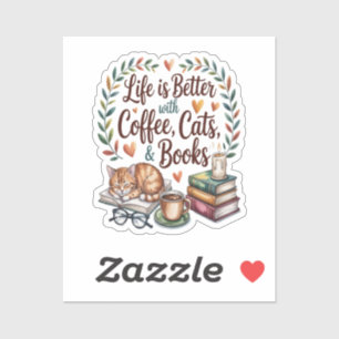 Life Is Better with Coffee Cats Books