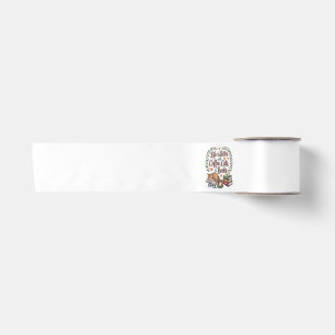 Life Is Better with Coffee Cats Books Satin Ribbon