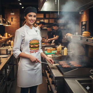 Life Is Better With cooking  Burger Apron