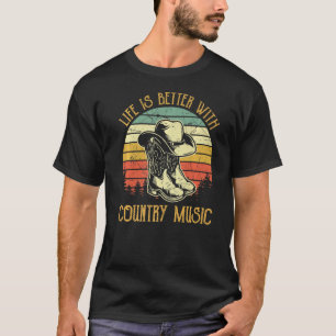 Life Is Better With Country Music T Southern Weste T-Shirt