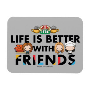 Life is Better with FRIENDS™ Chibi Art Magnet
