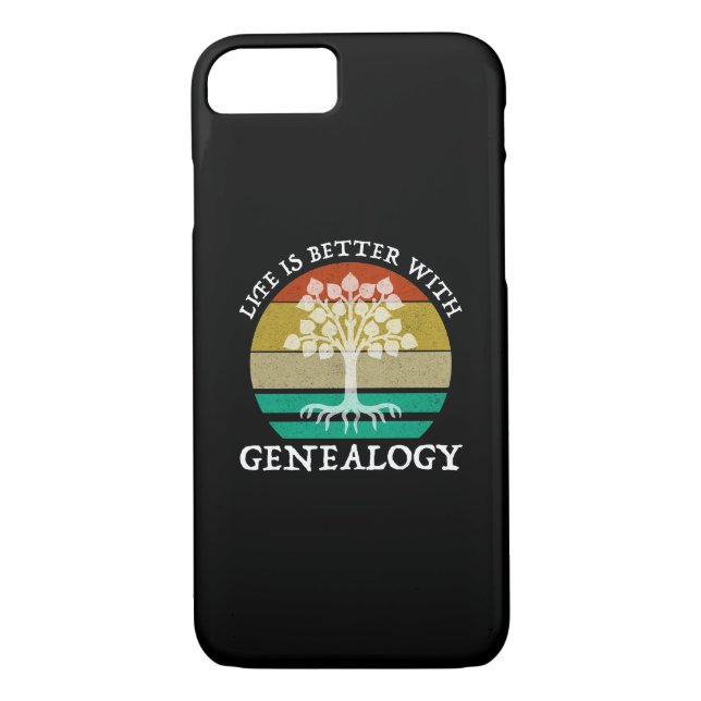 Life Is Better With Genealogy Case-Mate iPhone Case (Back)