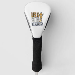 Life Is Better With Giraffes Vintage Shirt Design_ Golf Head Cover