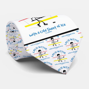 Life is Better with Hockey funny Tie