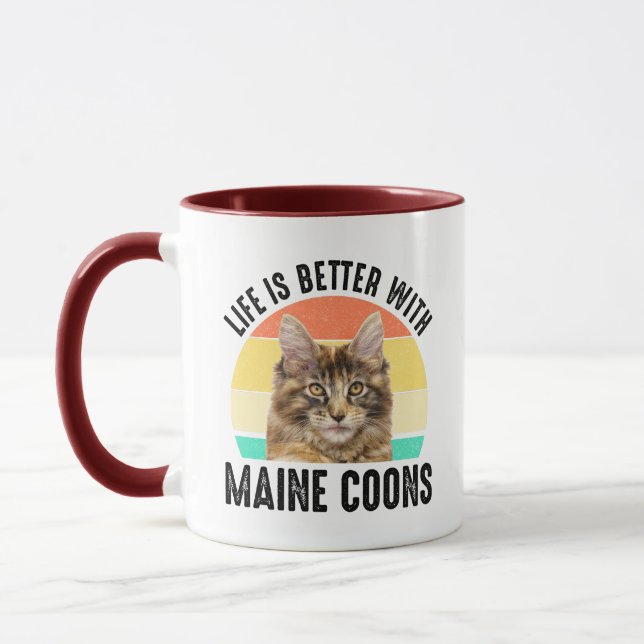 Life Is Better With Maine Coons Mug (Left)