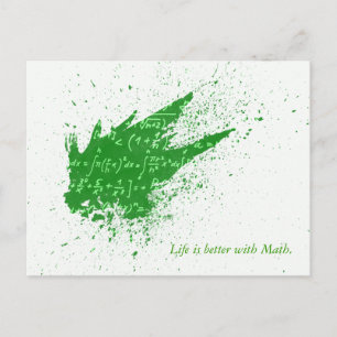Life is Better with Math Postcard