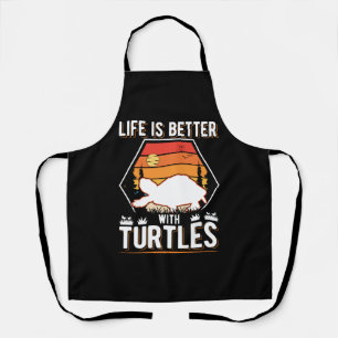 Life Is Better With Turtles Mini Turtle Apron