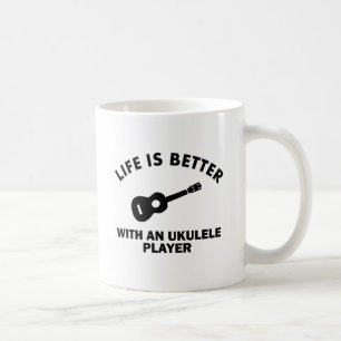 Life is better with ukulele players coffee mug