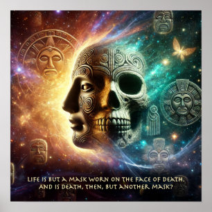 Life is but a mask... poster