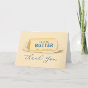 Life is Butter With A Baby Butter Baby Shower Thank You Card