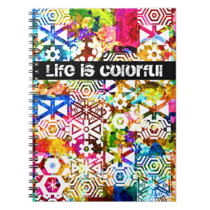 Life is colourful notebook