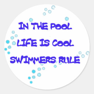 Life is Cool Round Stickers