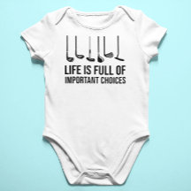 Life is Full Of Important Choices Golf Christmas