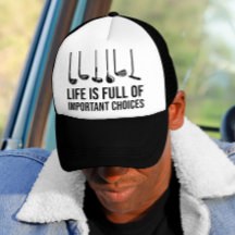 Life is Full Of Important Choices Golf Christmas