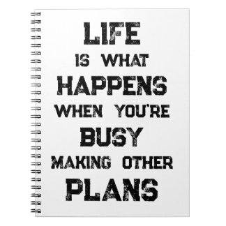 Life Is... Funny Motivational Quote Notebook