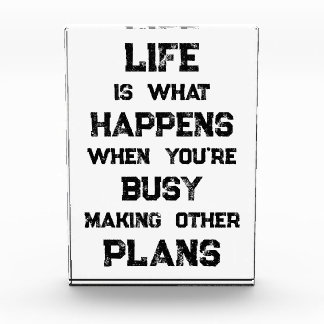 Life Is... Funny Motivational Quote Photo Block