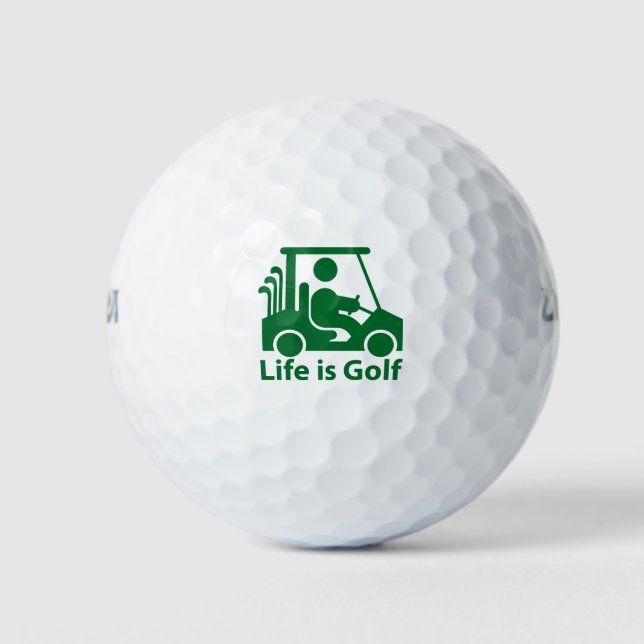 life is golf, golf balls (Front)