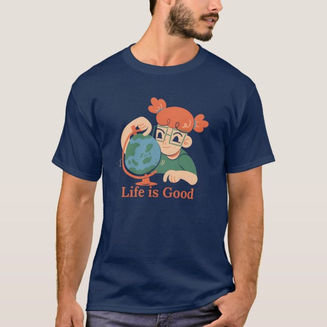 Life is Good – Explore the World T-Shirt (Front)